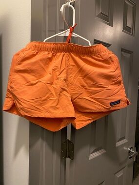 Patagonia Bright Orange Elastic Waist Shorts